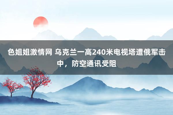 色姐姐激情网 乌克兰一高240米电视塔遭俄军击中，防空通讯受阻